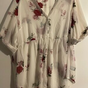 Torrid chiffon tops size 3